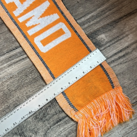 Houston Dynamo Soccer Scarf MLS Soccer Scarf Adidas sport team orange black #107 - Picture 6 of 9